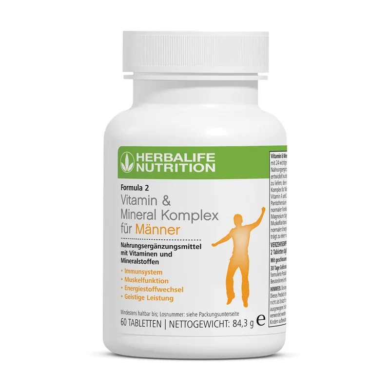Herbalife Formula 2 Vitamin & Mineral Komplex für Männer, 60 Tabletten