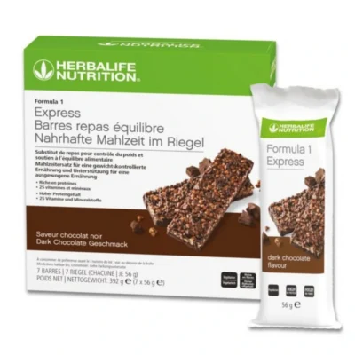 Herbalife Formula 1 Express Dark Chocolate, 7 Riegel à 56 g
