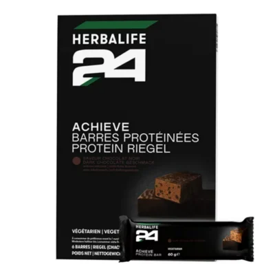 Herbalife H24 Achieve Protein Riegel Dark Chocolate, 6 Riegel à 60 g