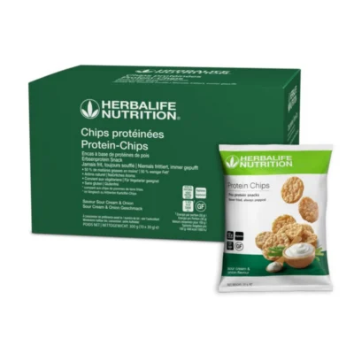 Herbalife Protein Chips Sour Cream & Onion, 10 Beutel à 30 g