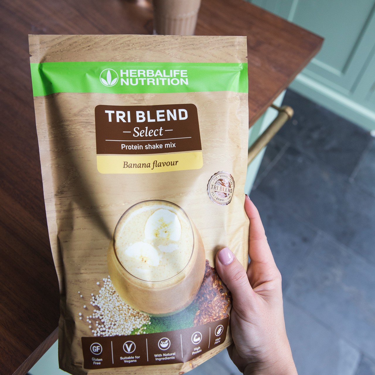 Herbalife Tri Blend Select Banane: 20g pflanzliches Protein & vollständiges Aminosäureprofil