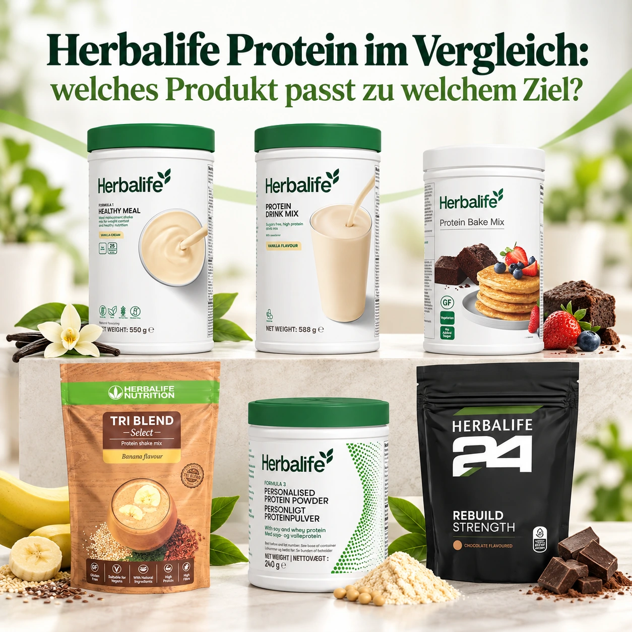 Herbalife Protein im Vergleich: welches Produkt passt zu welchem Ziel?